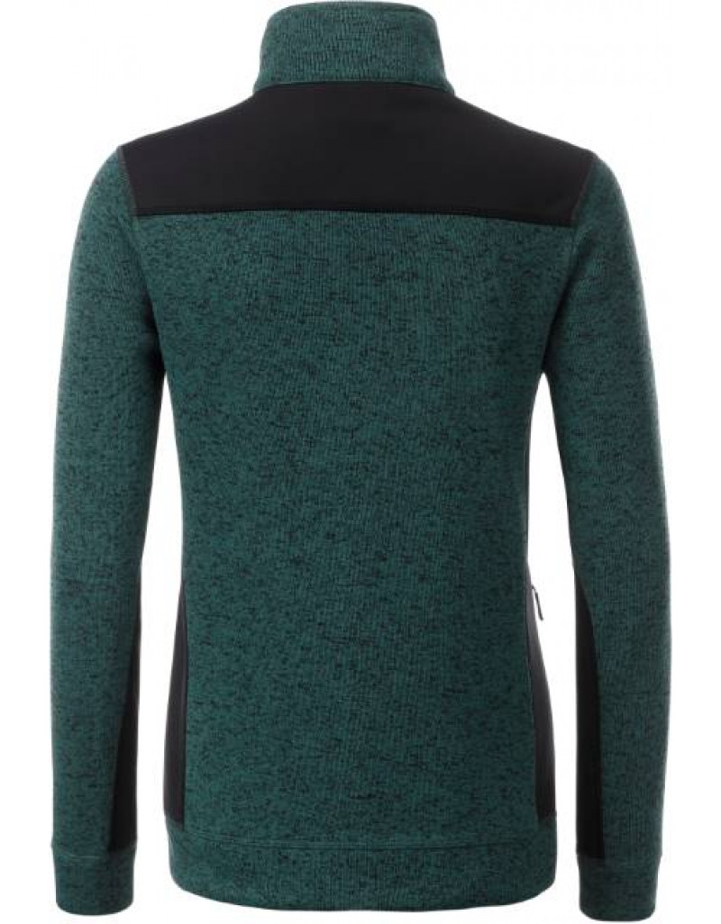 Jachetă de lucru tricotată din fleece pentru femei-groasa